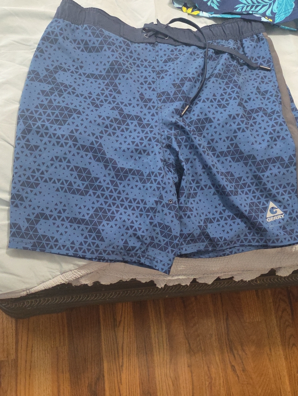 Gerry Blue Geometric Swim Shorts